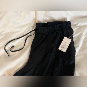 Black linen pants